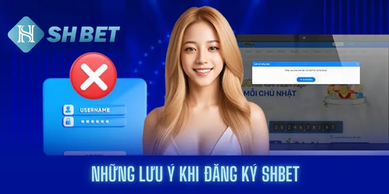 Những lưu ý khi đăng ký shbet